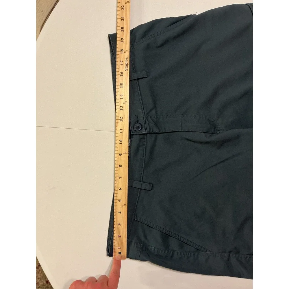 Huk Performance Baggy Fishing Shorts Mens 38 Gray Black‎ Cargo Stretch Quick Dry